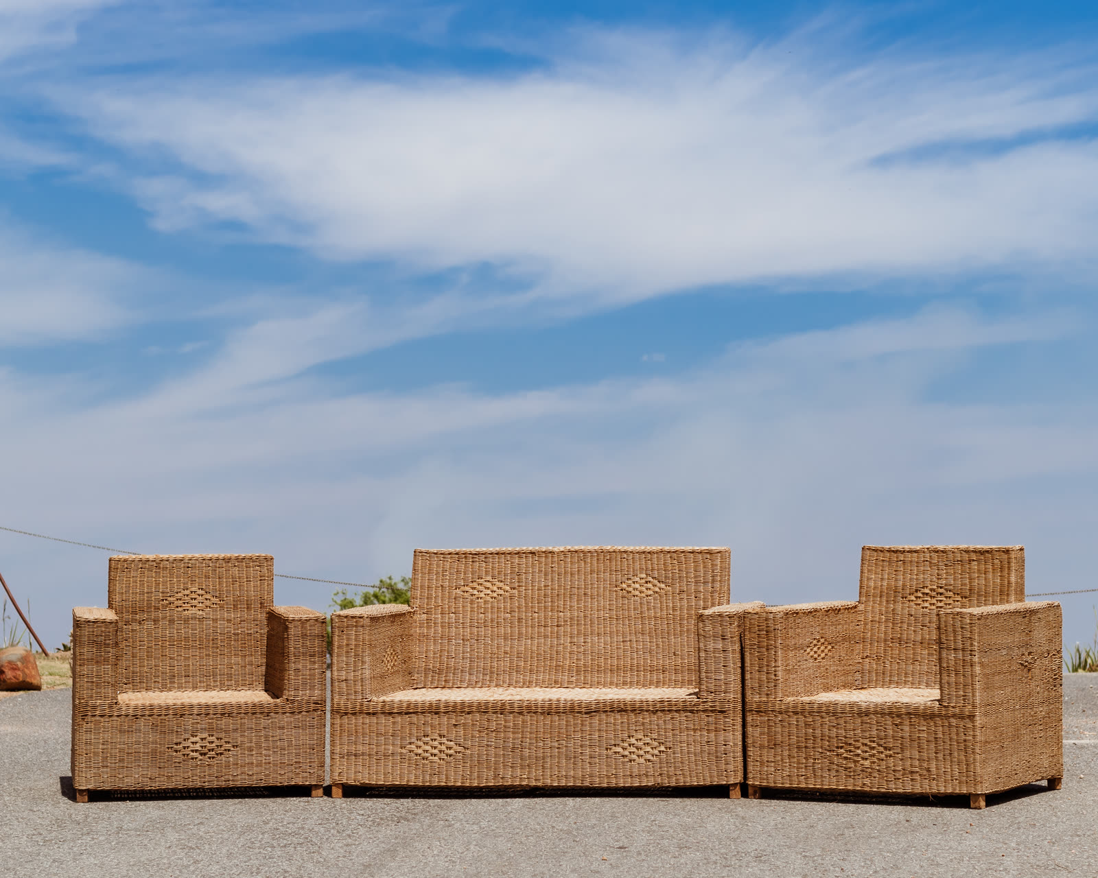 LOWE Design Studio handwoven pieces in natural light
